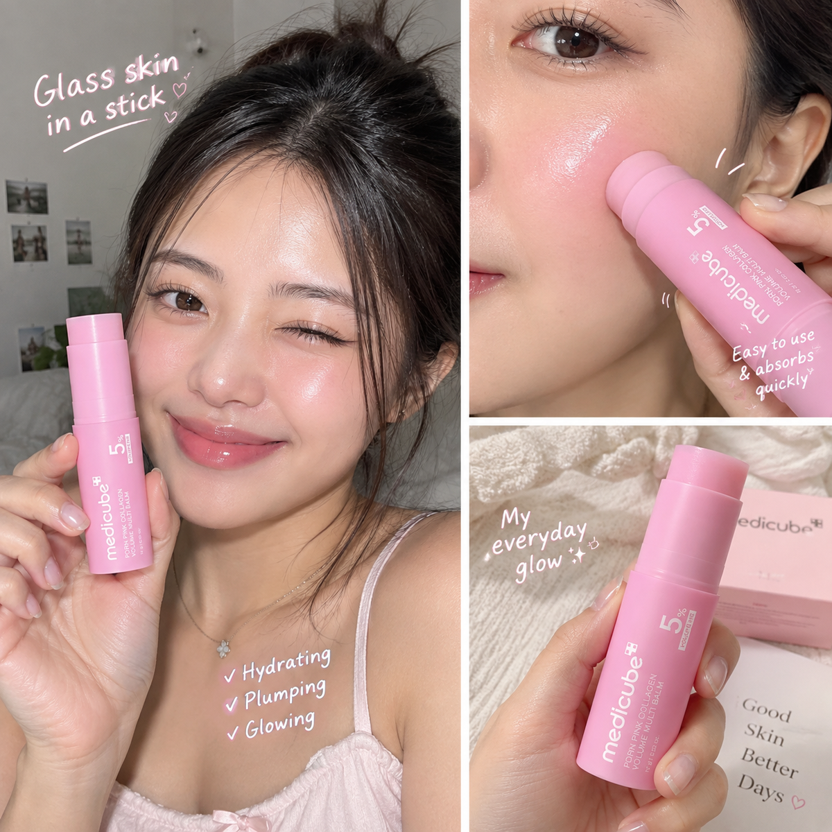 PDRN Pink Collagen Hydrating Multi Balm Anti-Chapping Dead Skin Care